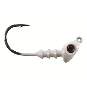 Big Bite Baits D-Jig 1/2oz Swimbait Jighead White with red eye