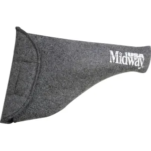 MidwayUSA Silicone Treated Sherpa-Lined Pistol Sock Dark Gray 11"