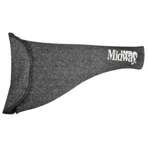 MidwayUSA Silicone Treated Sherpa-Lined Pistol Sock Dark Gray 13"