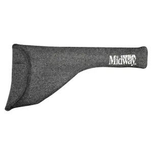 MidwayUSA Silicone Treated Sherpa-Lined Pistol Sock Dark Gray 15"