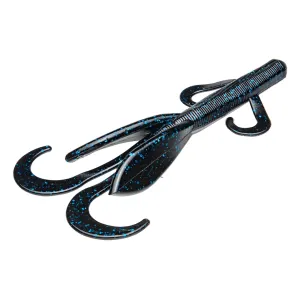Strike King KVD Perfect Plastics Magnum Game Hawg 5.25" Creature Black Blue Flake