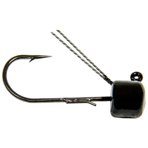 Z-Man Pro Shroomz Weedless 1/5oz Wacky Jighead Black