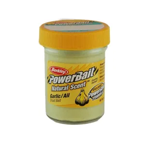 Berkley PowerBait Natural Scent Trout Bait Garlic 1.75oz Jar