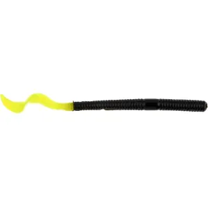 Berkley PowerBait Power Worm 7 Black/Chartreuse
