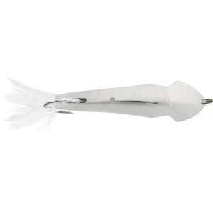 Luhr-Jensen Pet Spoon 012 Spoon White Feather Chrome