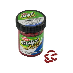 Berkley Gulp! Alive! Maggots 2.2 oz Trout Bait Red Wiggler