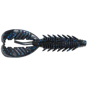 X Zone Lures Pro Series Adrenaline Craw Black Blue Flake