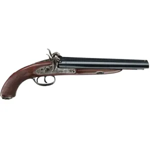 Pedersoli Howdah 20 Gauge Muzzleloader Shotgun 10" Blued Barrel Walnut Stock