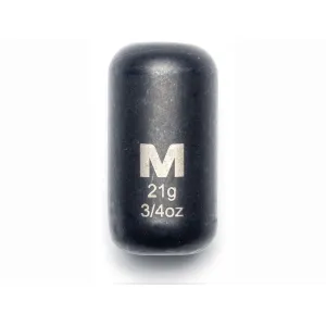 Mustad Carolina Weight 3/4oz Tungsten Black 1PK