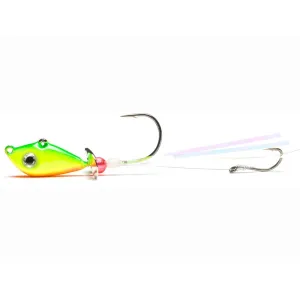 Mustad Walleye Death Spinner 1oz Underspin Jighead Firetiger