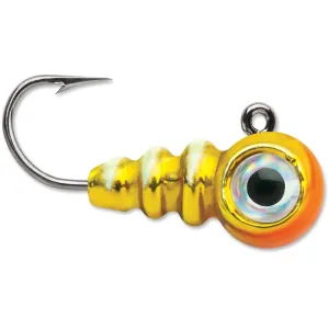 VMC Tungsten Larv Eye Jig Glow Juicy Lucy 1/32 oz