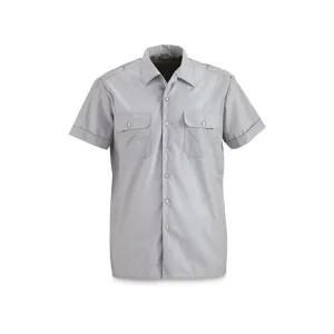 Military Surplus German Short Sleeve Service Shirt Grade 2 Blue Large