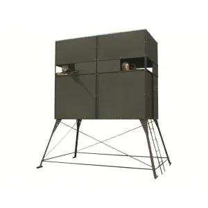 Texas Hunter Trophy Box Blind Double with 4' Tower