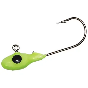 Bobby Garland Mo Glo Jig 1/16oz Minnow Jighead Chartreuse Glow