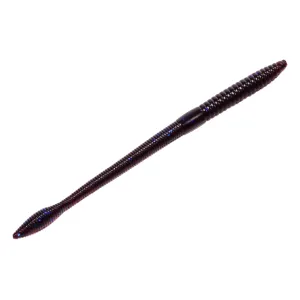 Strike King 3X Super Finesse Worm 6.5" Blue Fleck