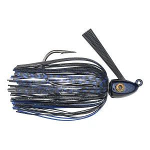 Strike King Hack Attack Heavy Cover Swim Jig Black Blue 1/2 oz