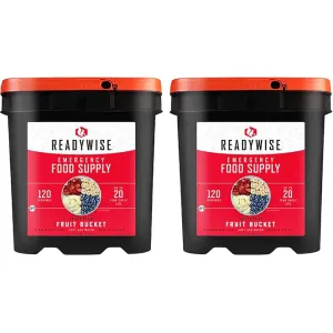 ReadyWise 240 Serving Fruit and Gourmet Snack Freeze Dried Food Kit