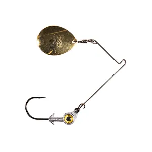 Z-Man Bullzeye Size 4.5 Single Colorado Spinnerbait 1/4oz Gold