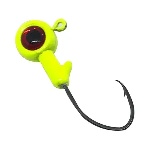 BoneHead Tackle BX 1/16oz Round Ball Jighead Chartreuse