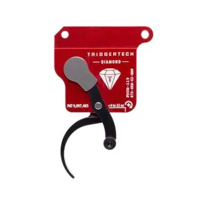 TriggerTech Diamond Single Stage Trigger for Remington 700 Clones with Bottom Safety Pro Curved Black