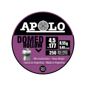 Apolo Domed Hollow Point Air Gun Pellets 177 Caliber 8.48 Grain 4.5mm 250PK