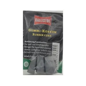 Ballistol Suppressor Cleaner Rubber Cork 3-Piece Set