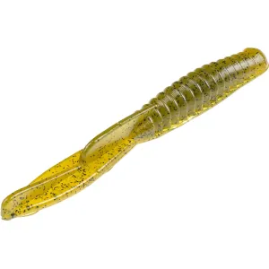 Strike King KVD Perfect Plastics Drop Shot Half Shell 3.5" Worm Green Pumpkin Purple