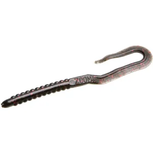 Zoom U-Tale Worm Black Red Glitter