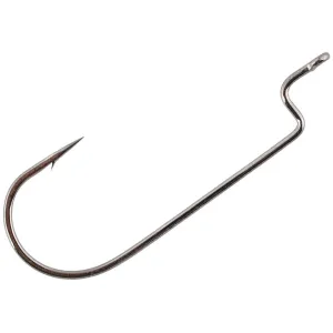 Gamakatsu Offset Worm Hook #1/0 Black 6PK