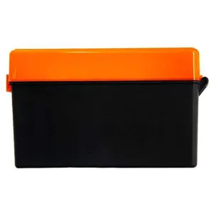 Berry's Flip Top Ammo Box 7mm Remington Magnum, 300 Remington Ultra Magnum, 375 H&H Magnum 20-Round Plastic Hunter Orange