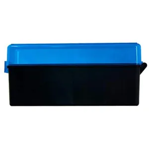 Berry's Flip Top Ammo Box 7mm Winchester Short Magnum (WSM), 300 Winchester Short Magnum (WSM), 45-70 Government 20-Round Plastic Blue
