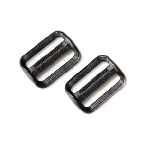 Gear Aid Triglide Replacement Strap Buckle 1.5" Polymer Black 2PK