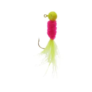 Mr. Crappie Slab Daddy Live Hair Jig Hot Chicken 1/8 oz