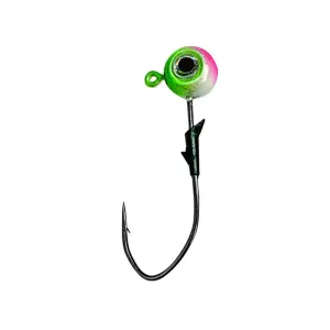 Eagle Claw Lazer Sharp Pro-V Eagle Eye 1/4oz Round Ball Jighead Rainbow