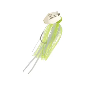 Z-Man Chatterbait Bladed Jig Chartreuse/White/Gold Blade 3/8 oz