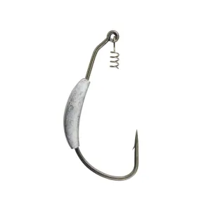 Berkley Fusion 19 Weighted Swimbait Hook #4/0 Smoke Satin 4PK