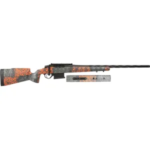 Seekins Precision HAVAK Pro Hunter PH2 NRL Bolt Action Rifle 6mm Creedmoor 24" Fluted Black Threaded Barrel Stainless Frame Urban Shadow Field Stock