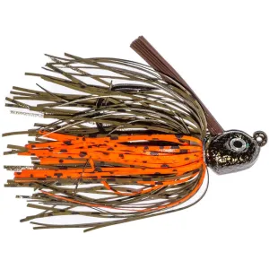 Buckeye Lures Russ Lane Pitch 'N' Skip Jig Green Orange 1/4 oz