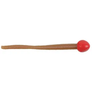 Berkley PowerBait Floating Mice Tails Garlic Worm Fluorescent Red/Natural