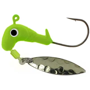 Road Runner Barbed Glow Head 1/4oz Underspin Jighead Chartreuse
