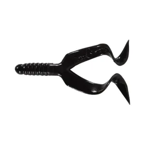 Mister Twister Double Tail 4" Grub Black 10PK