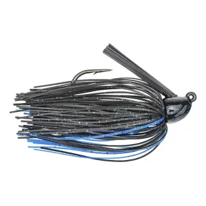 Strike King Hack Attack Heavy Cover Jig Black Blue 3/8 oz