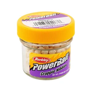 Berkley PowerBait Biodegradable Crappie Nibbles White 0.9oz Jar