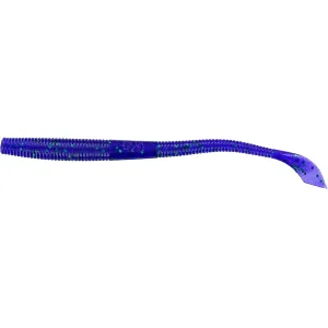 Yamamoto 5'' Kut Tail Worm Purple W/Emerald Flk