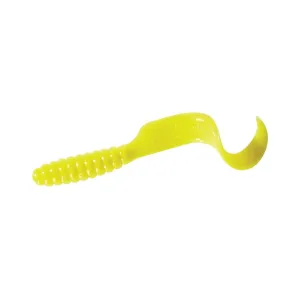 Mister Twister Twister Tail 4" Grub Yellow 20PK