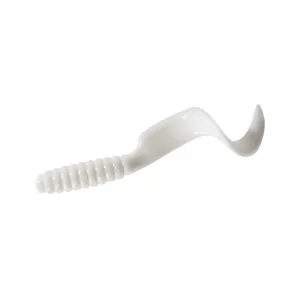 Mister Twister Twister Tail 4" Grub White 20PK