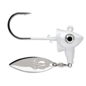 VMC Spin Jig Underspin Jighead White 3/8 oz