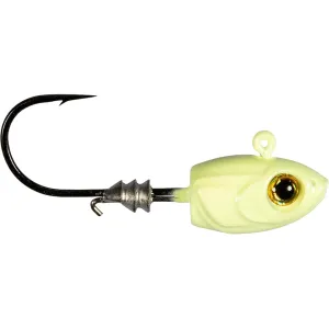 Z-Man Micro Shad Headz 1/8oz Swimbait Jighead Glow