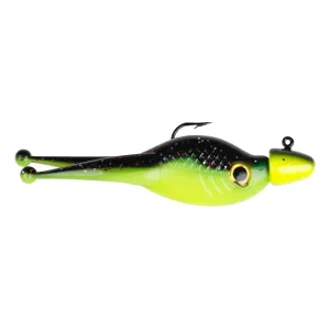 Mr. Crappie Scizzor Shad 1/8oz Minnow Jighead Tuxedo Black