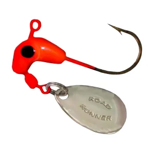 Road Runner Original Head 1/8oz Underspin Jighead Fluorescent Red 4PK